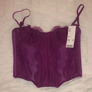 (Open to offers!) Urban Outfitters Modern Love Corset Purple
